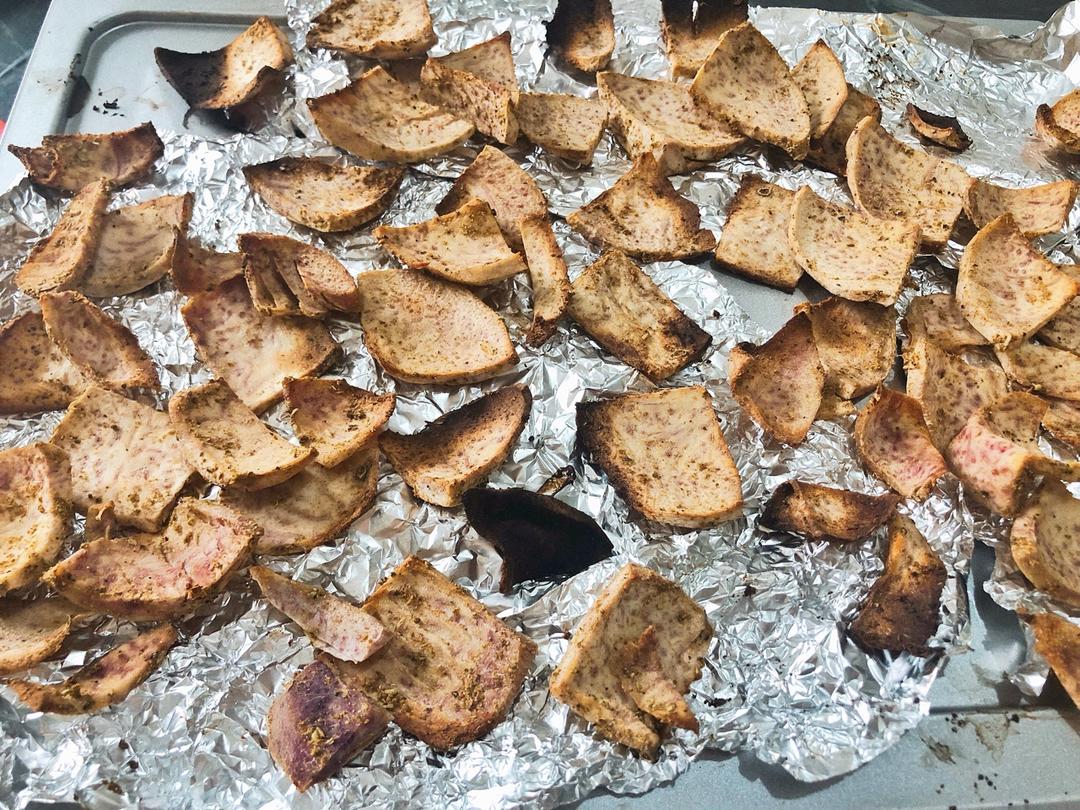 烤芋头片