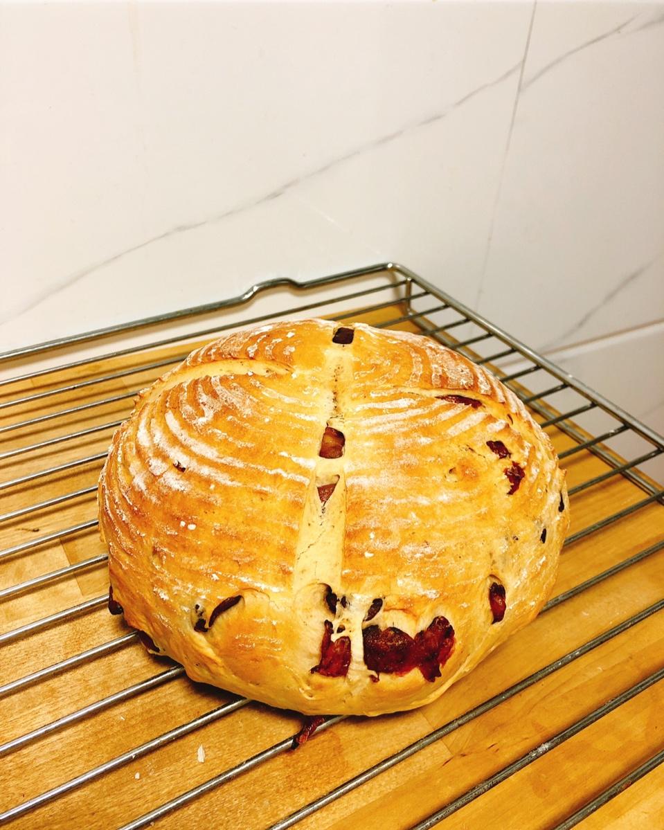 欧包，酒酿玫瑰桂圆软欧，养生系