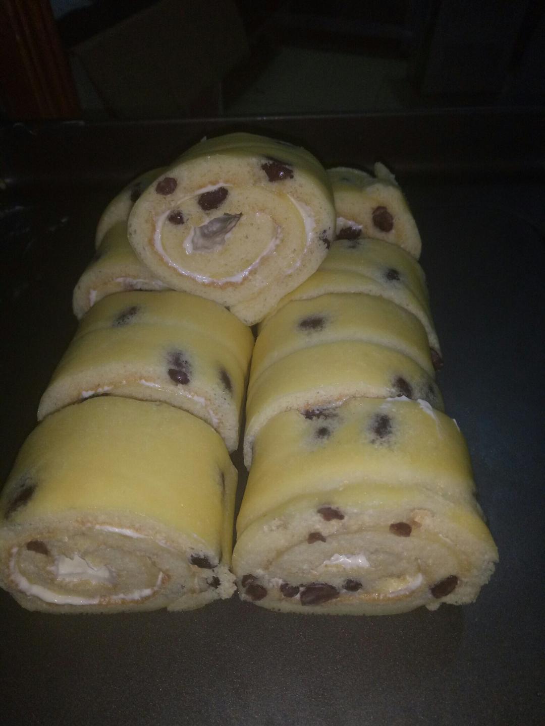 戚风奶油蛋糕卷