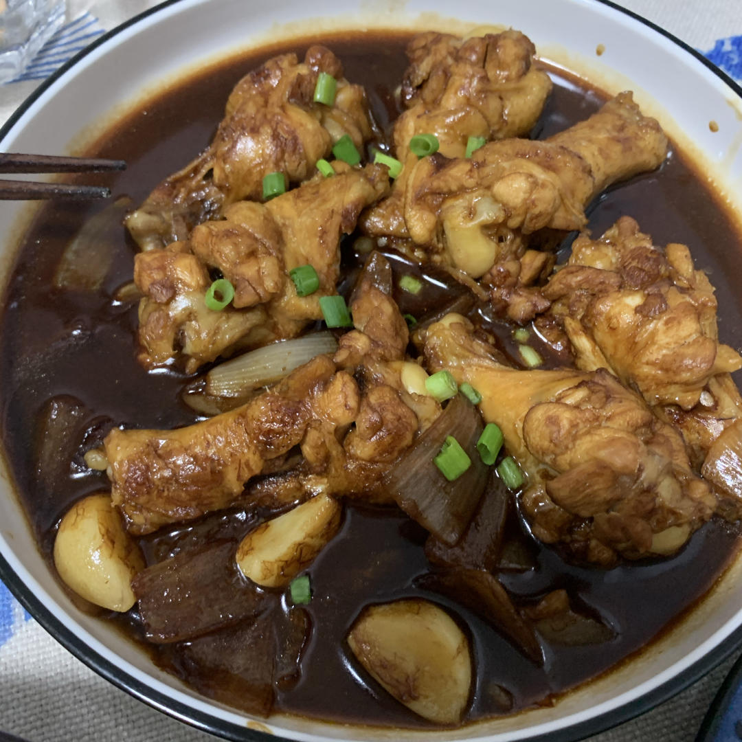 洋葱焖鸡腿