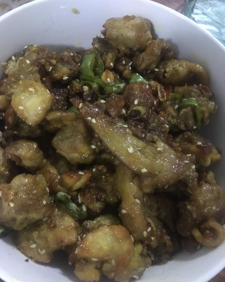 蒜味辣鸡块