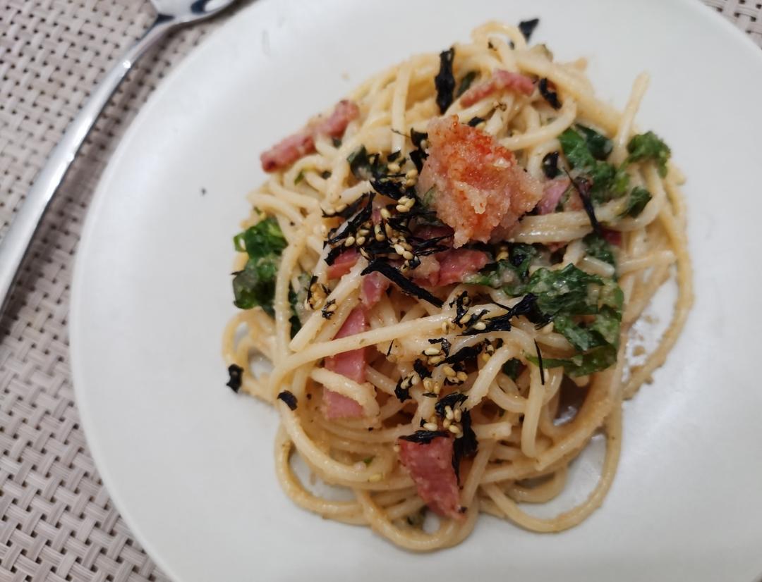 和风明太子奶油意大利面