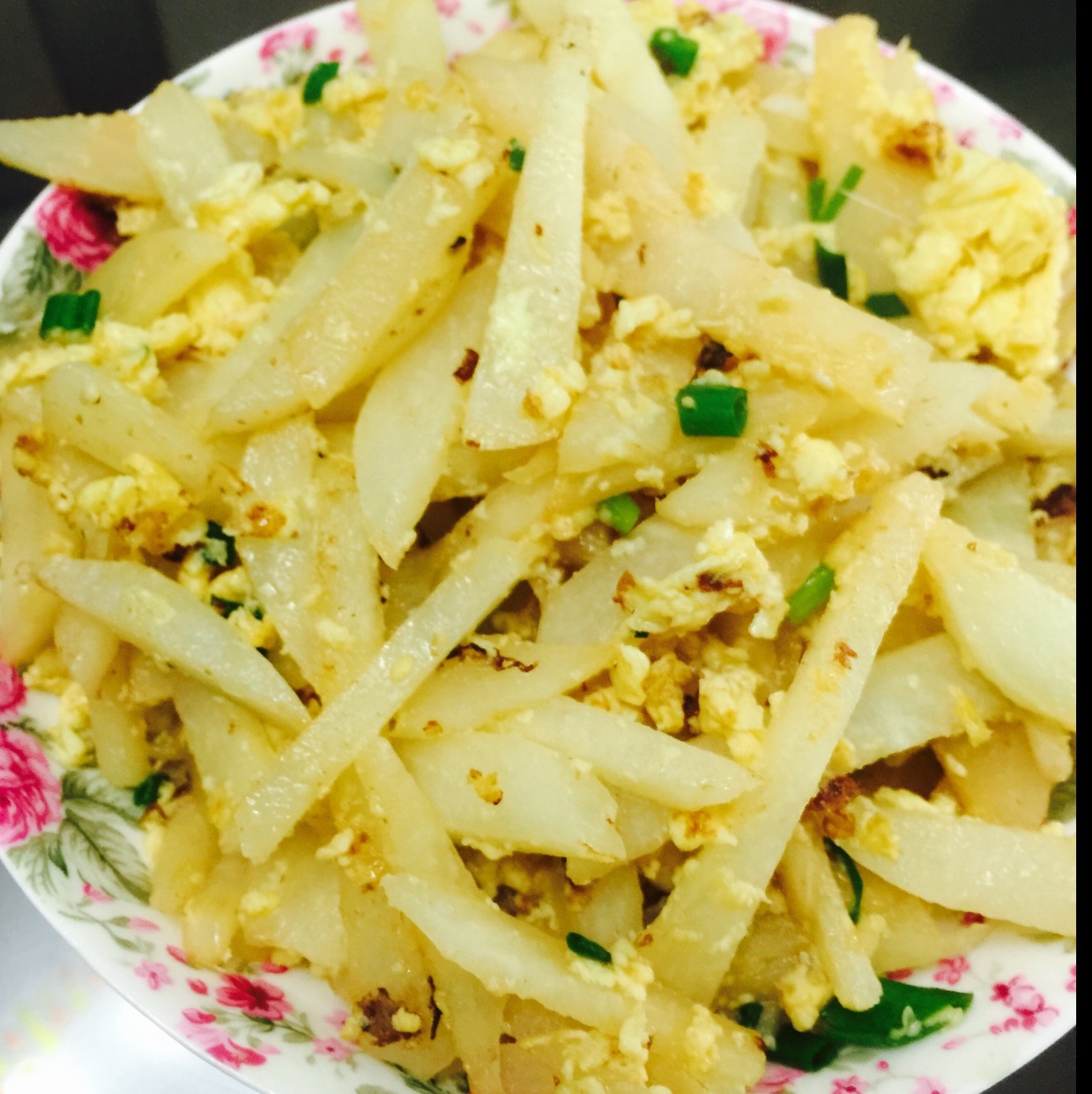 呆呆然妹子做的沙葛炒鸡蛋