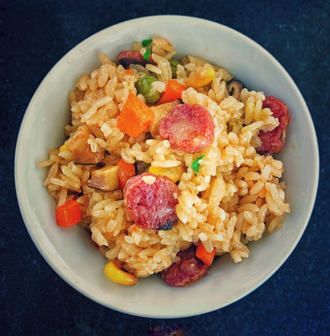 yosiko666做的腊肠焖饭