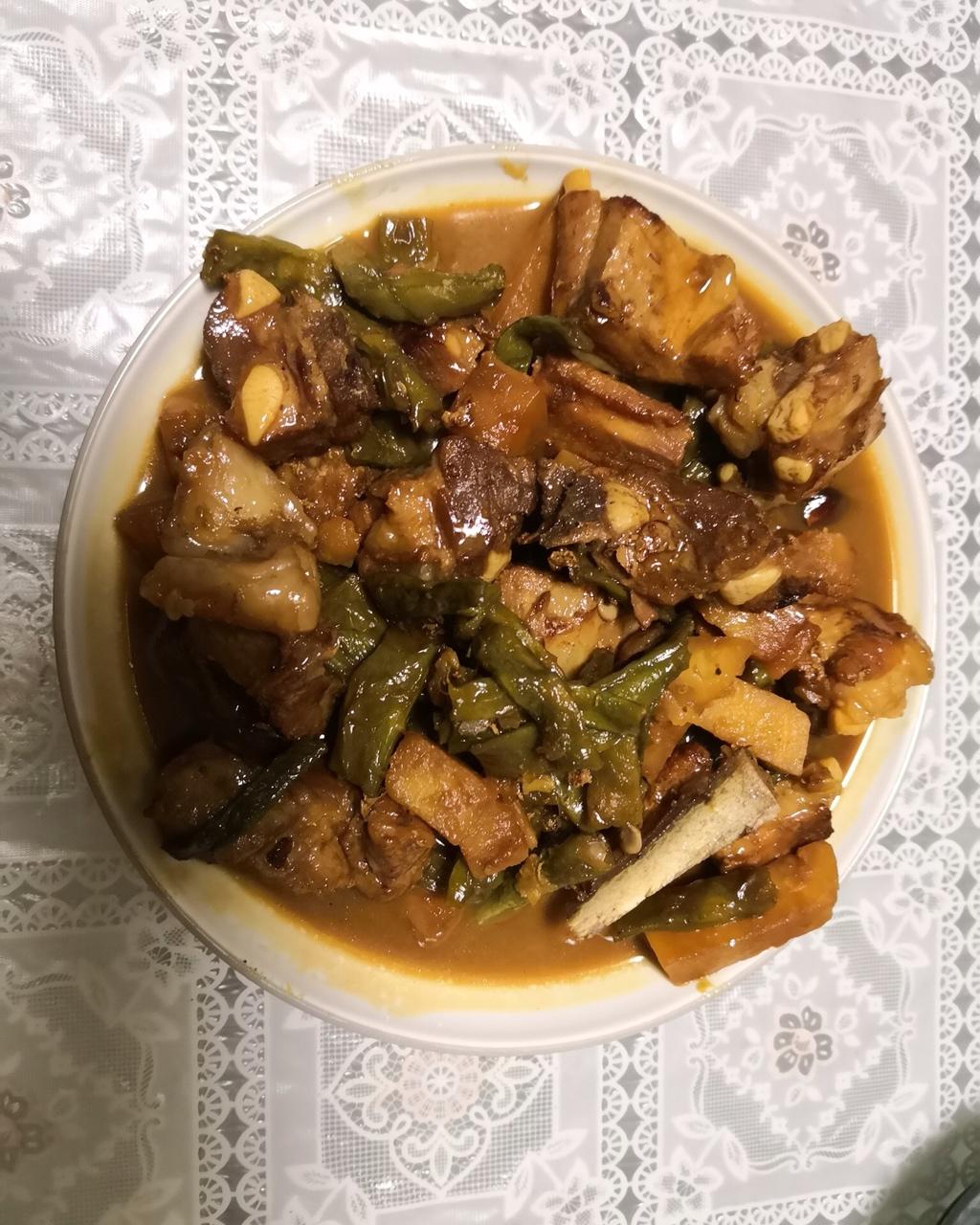 排骨炖土豆豆角
