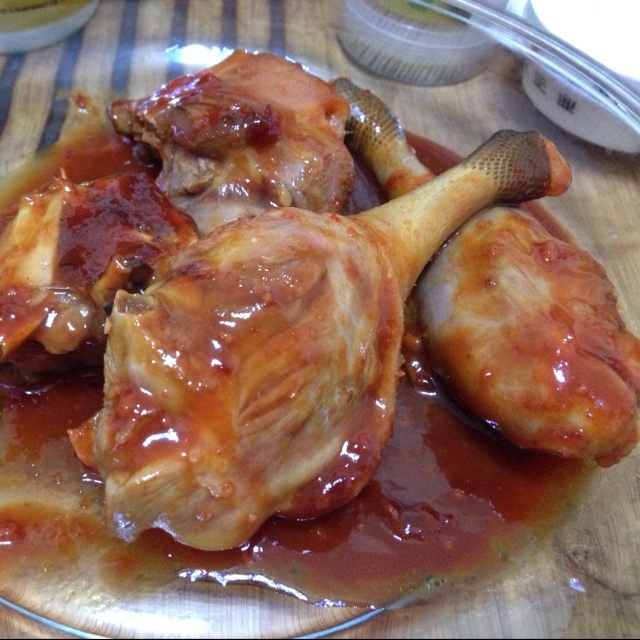 酸梅酱烤鸭腿