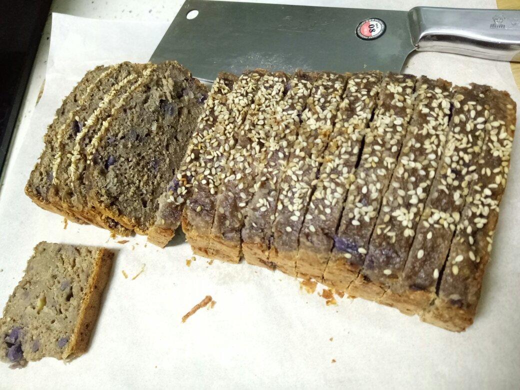 紫薯银耳快手面包丨健康·烘焙
