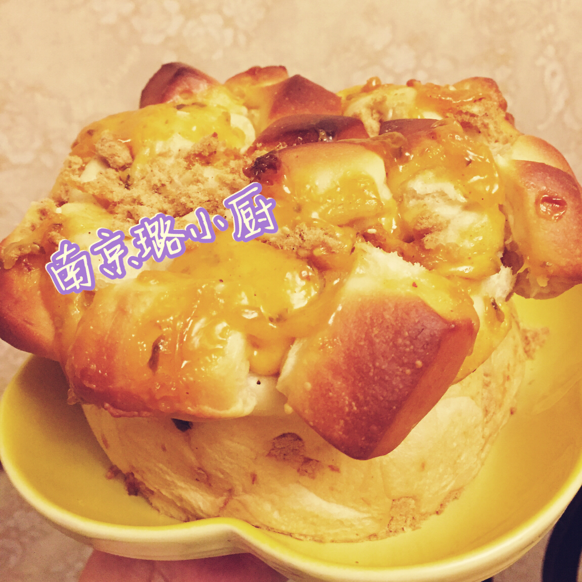 肉松手撕面包—超软会爆浆的面包哟