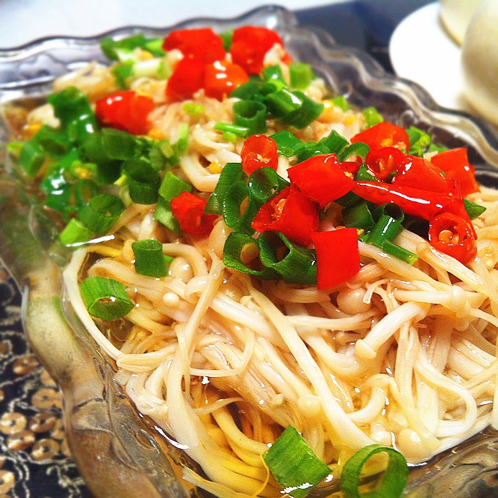 白灼金针菇