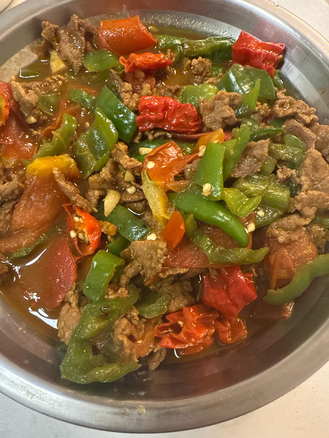 蚝油牛肉炒青椒