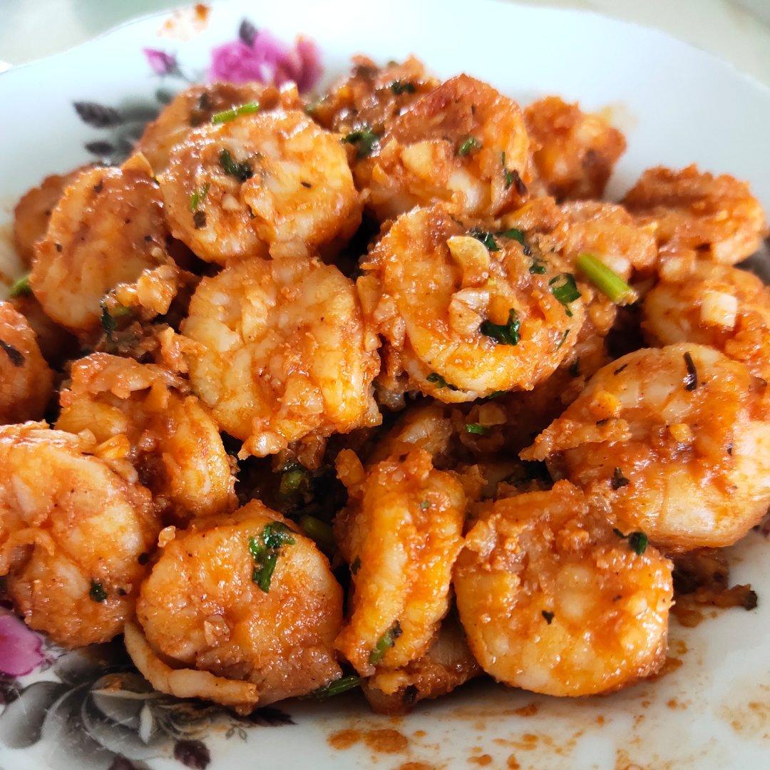 蒜香黄油虾『蒜香虾仁』炒虾仁  生酮