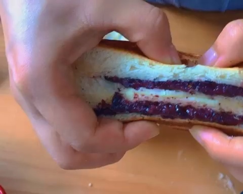 紫米奶酪三明治的做法 步骤7