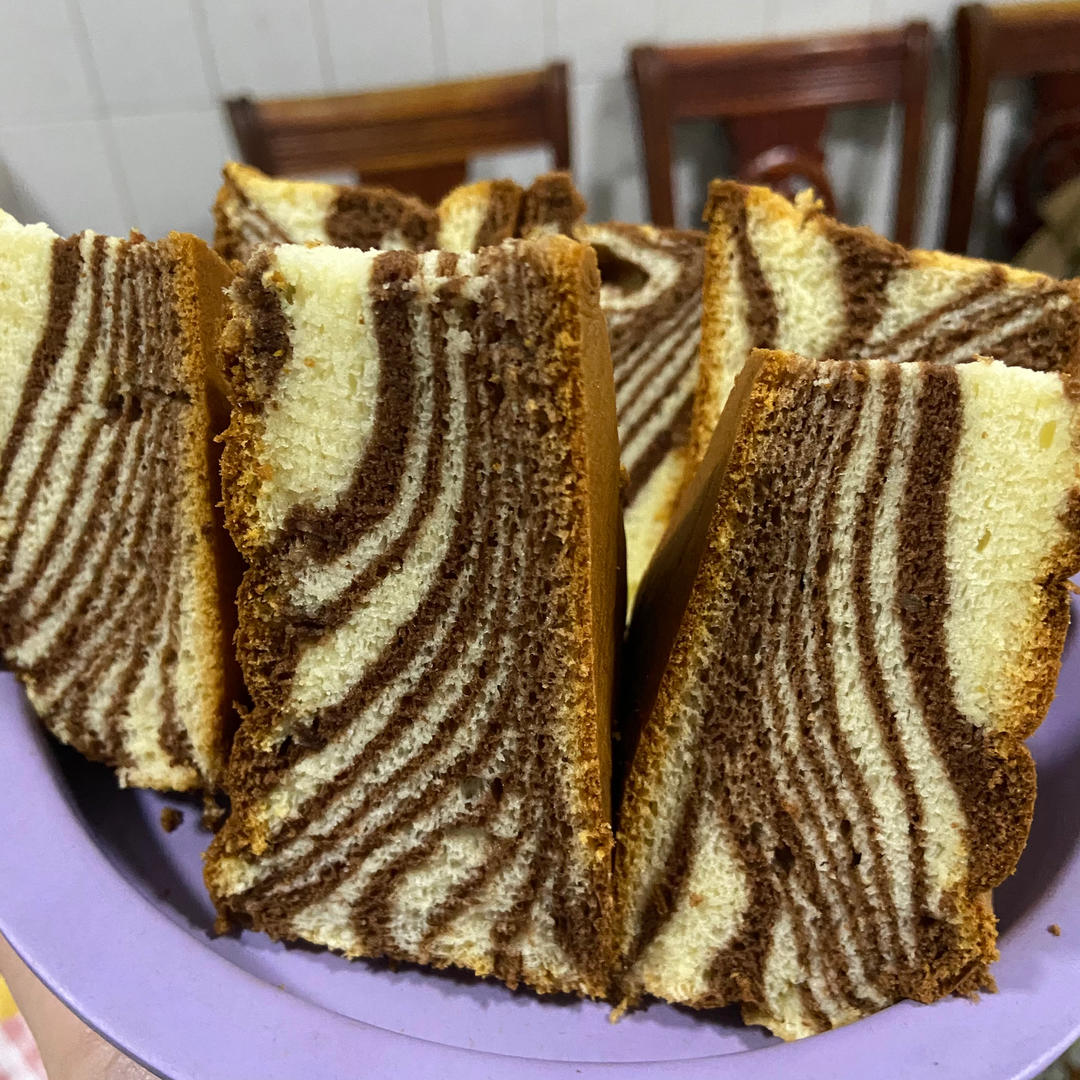 斑马纹戚风蛋糕