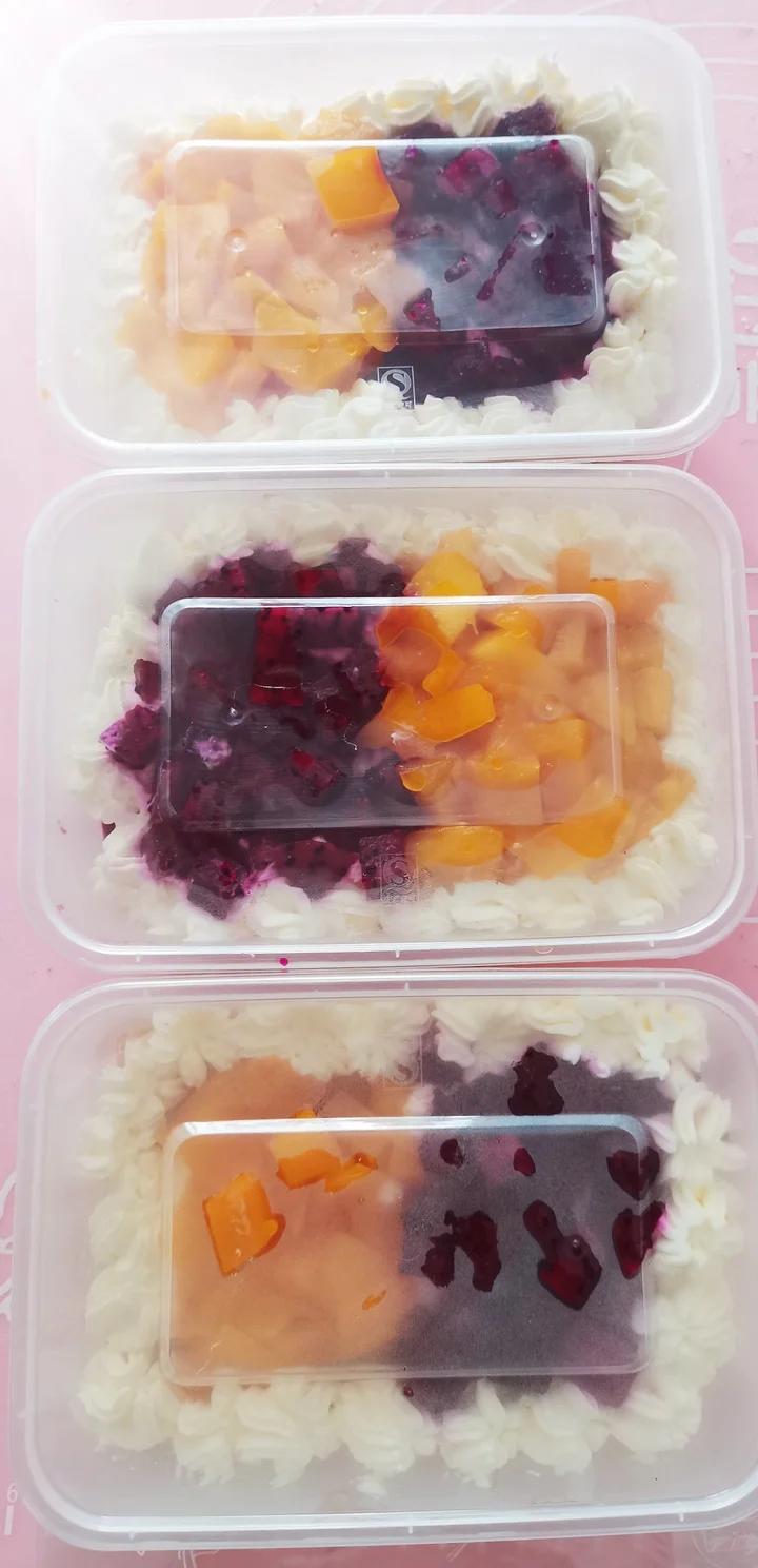 简单快手的便当饭盒水果盒子蛋糕