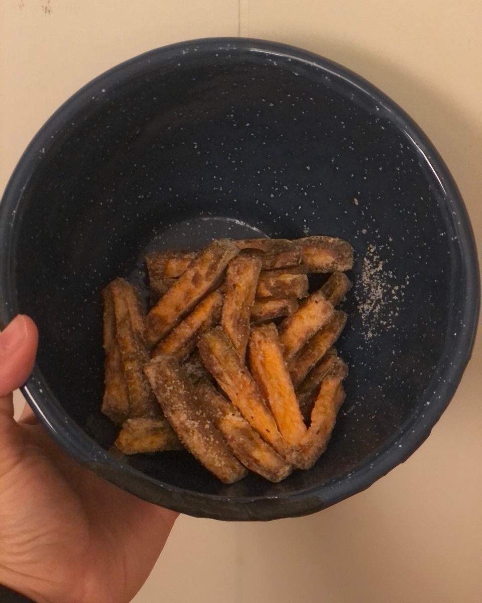 空气炸锅版sweet potato fries炸番薯条