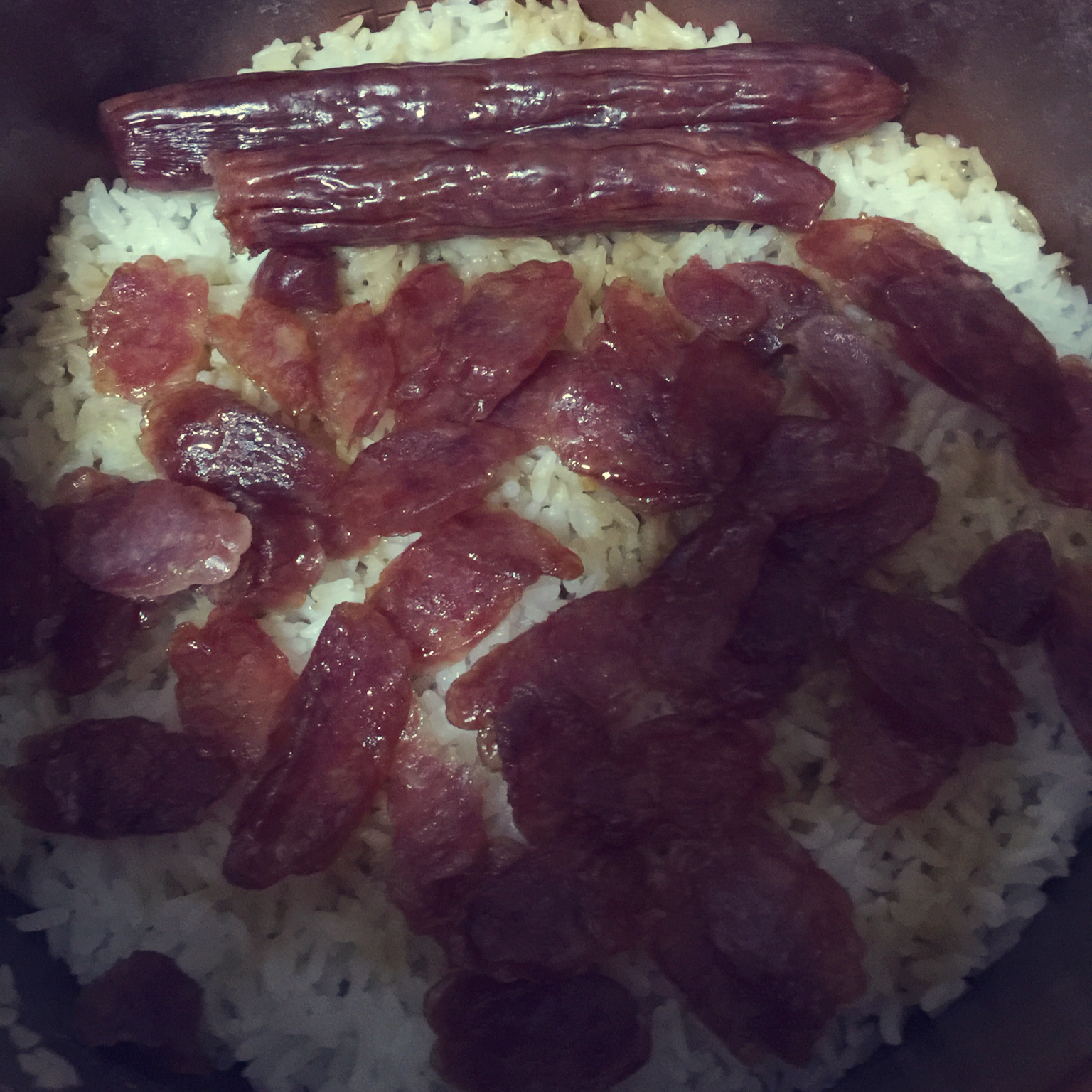 香肠煲仔饭