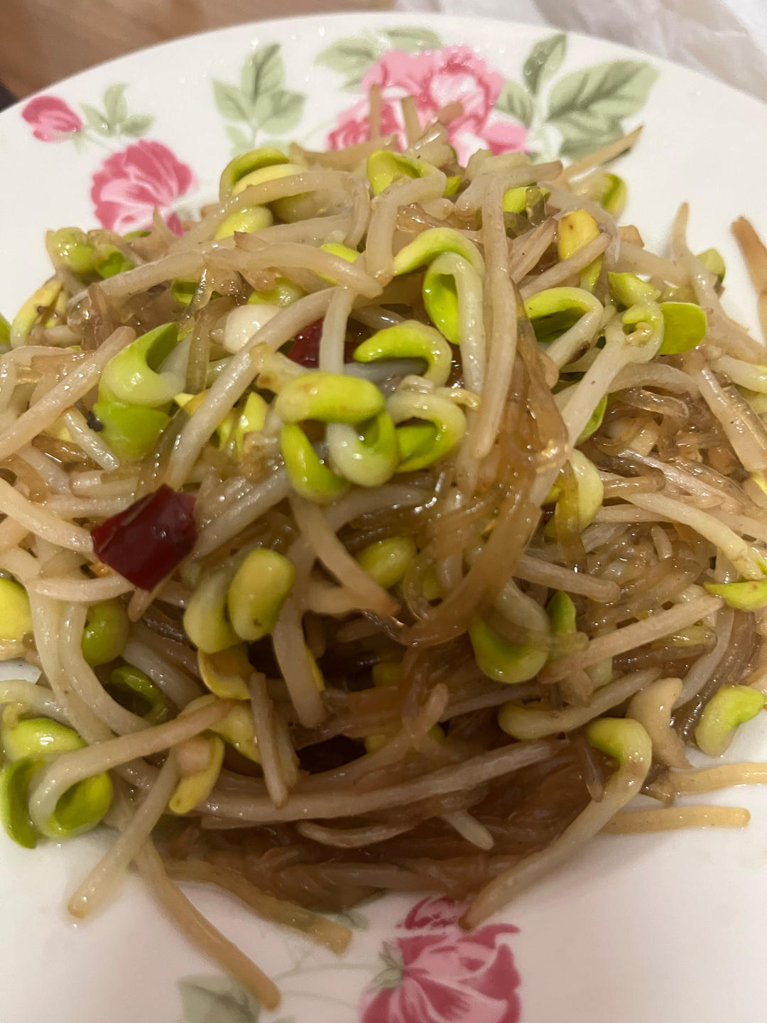黄豆芽炒粉条