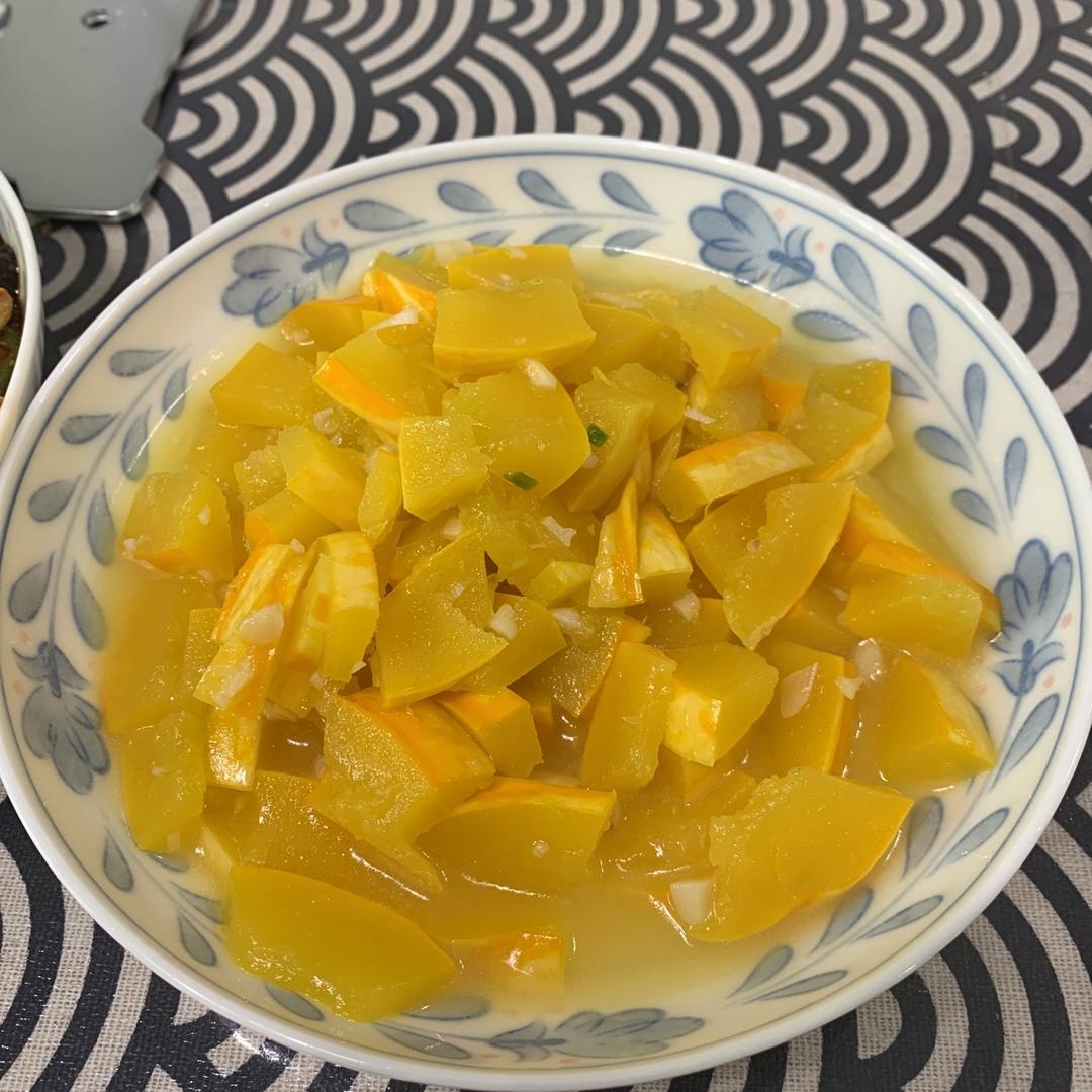 放水的清炒南瓜