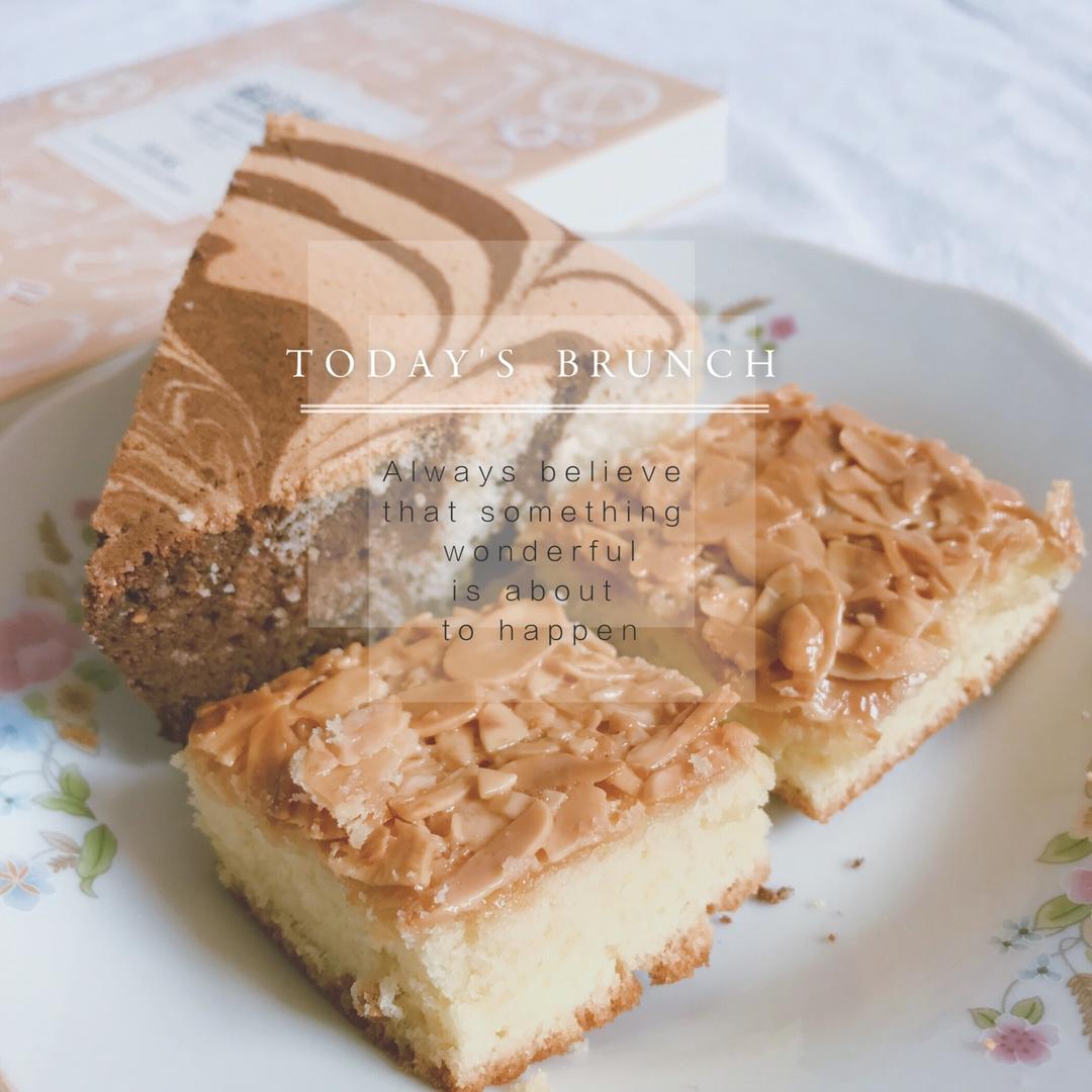 双色拉花戚风蛋糕