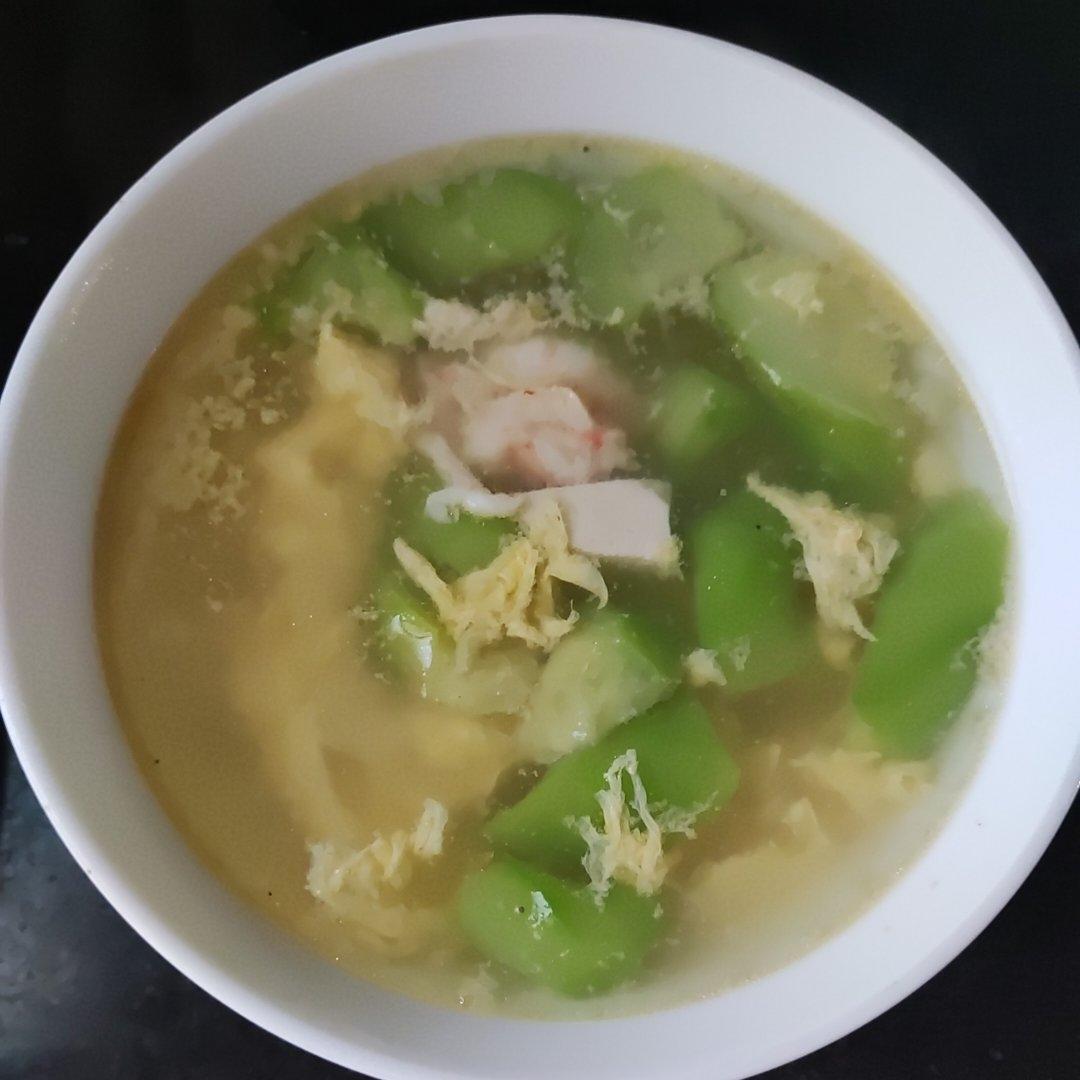 丝瓜豆腐鸡蛋汤