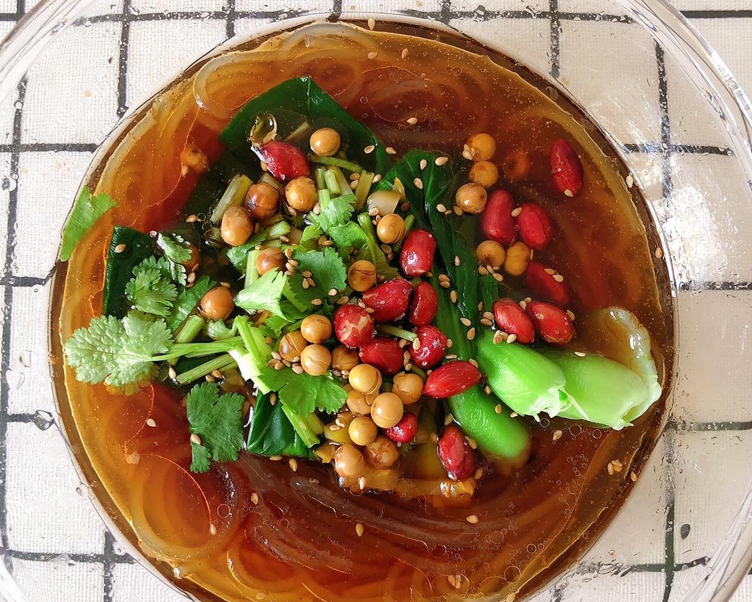 纯素酸辣粉的做法