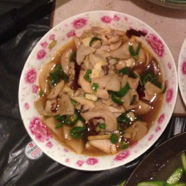 青椒素炒杏鲍菇