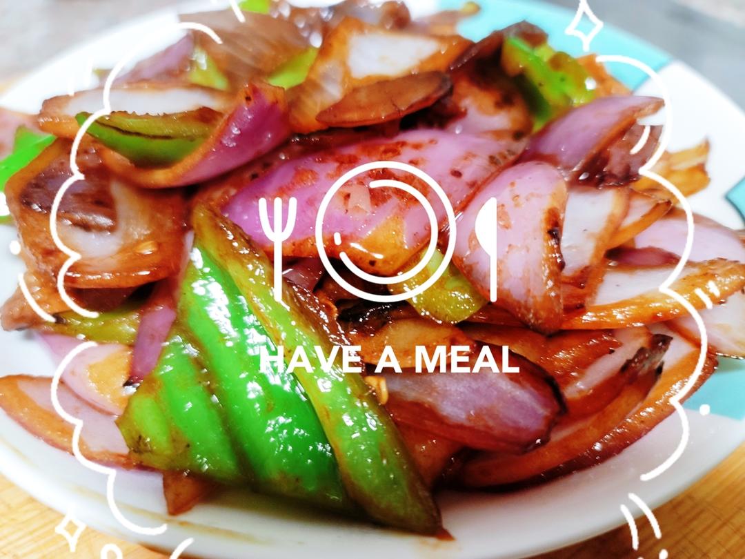 下饭菜：洋葱青椒炒肉片