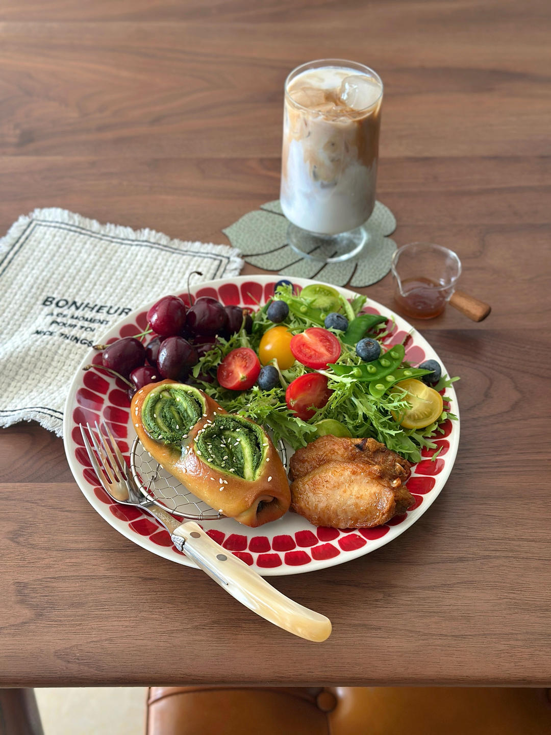 原味（抹茶）2款奶酥馅德式碱水面包｜一次搞定两种口味｜高颜值｜快手｜免手套膜｜免发酵