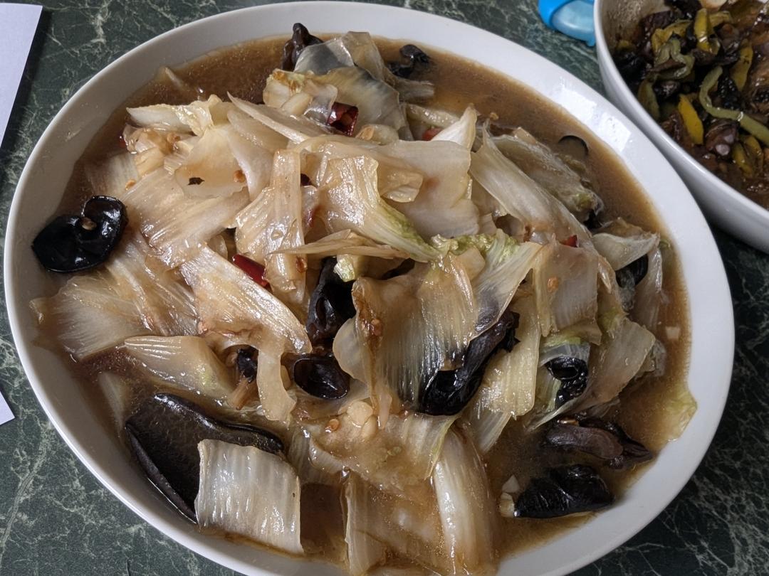 开胃下饭菜！醋溜白菜木耳