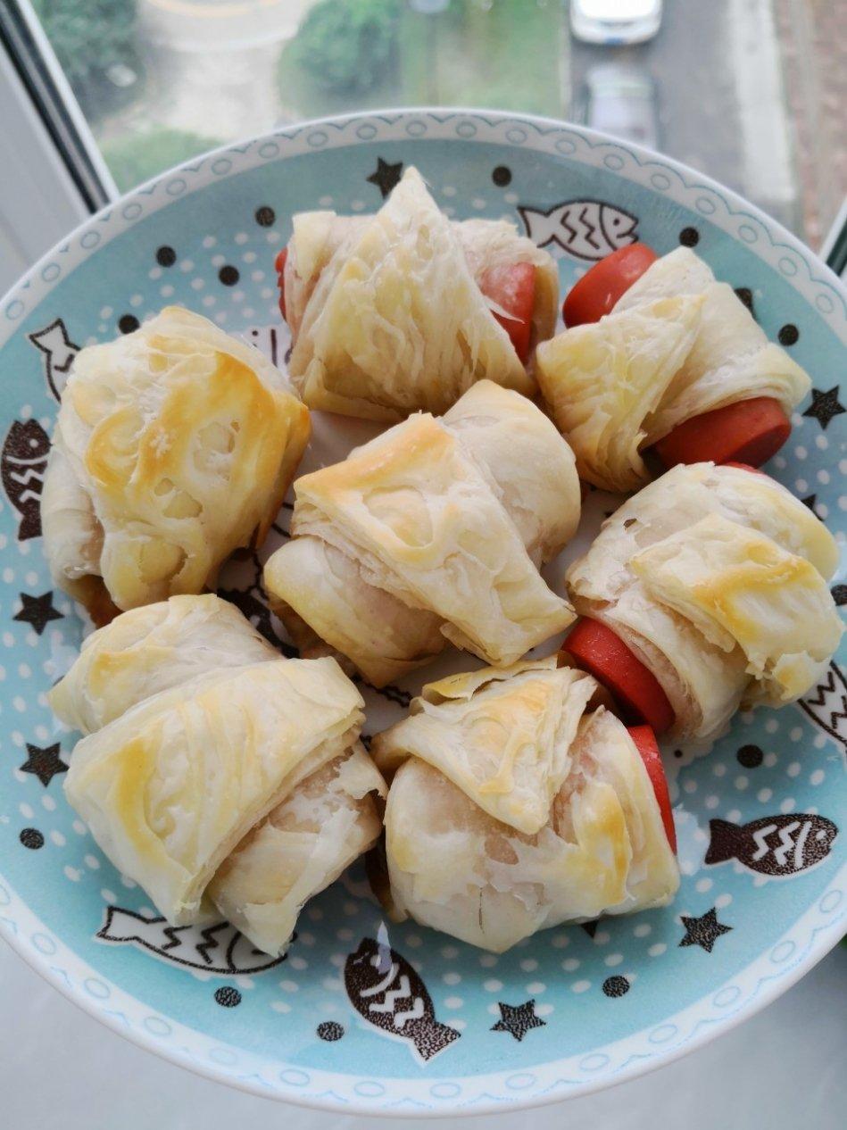 手抓饼版可颂火腿卷