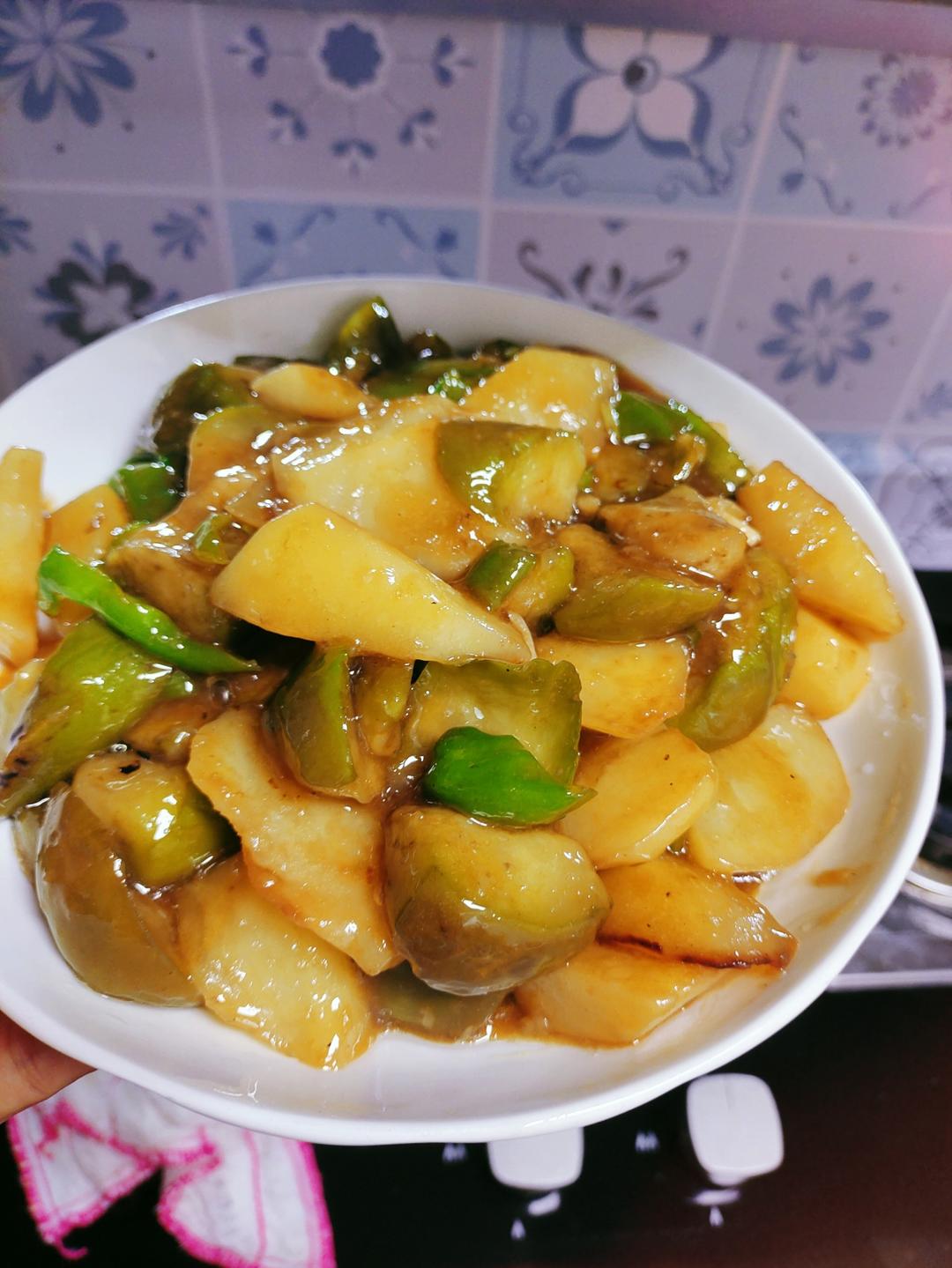 不油炸的少油地三鲜，好吃不油腻！家常版