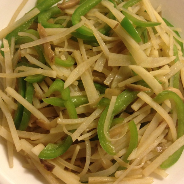 榨菜青椒土豆丝