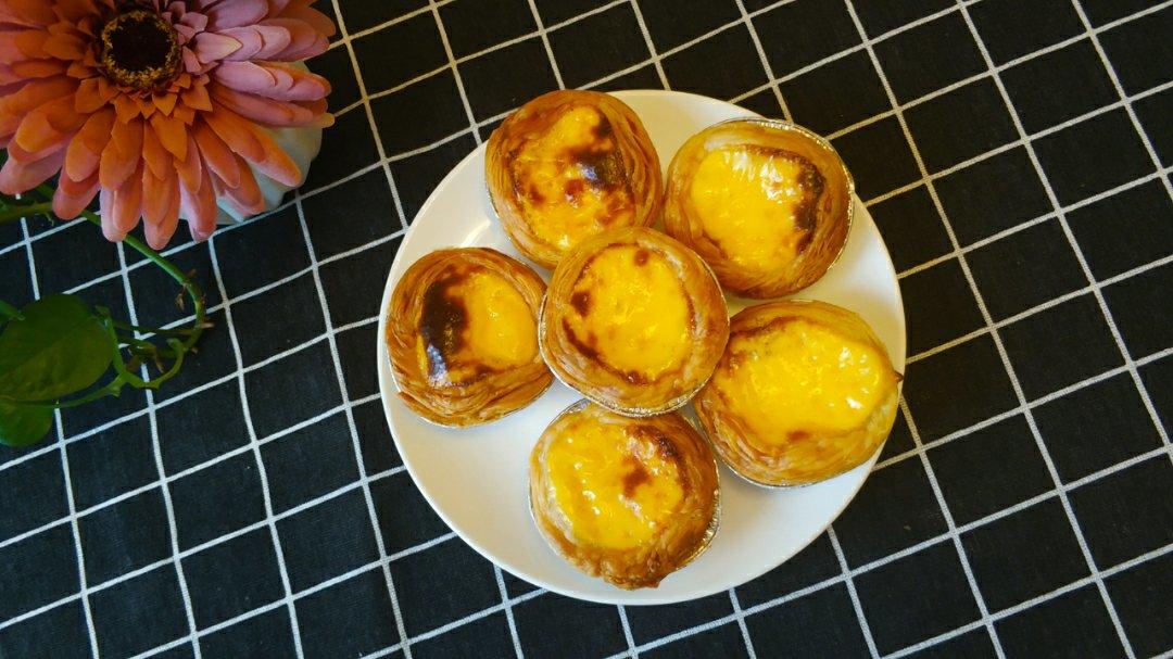 简单健康的无淡奶油蛋挞（全蛋+奶+糖）