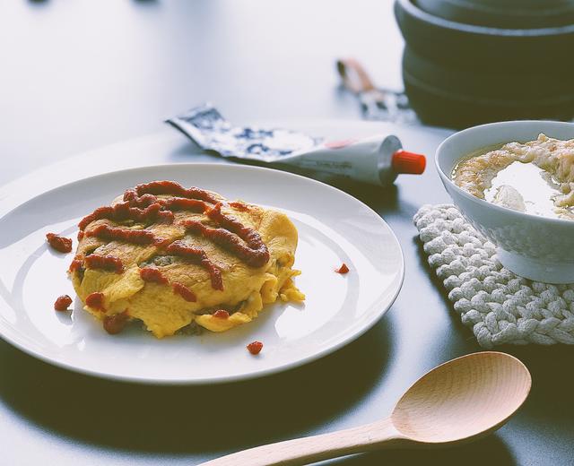 蛋包饭+鱼汤