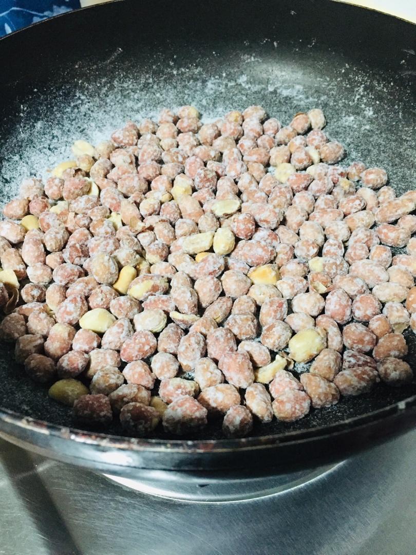 糖霜花生（花生粘）详细动图教你挂霜又薄又均匀的技巧