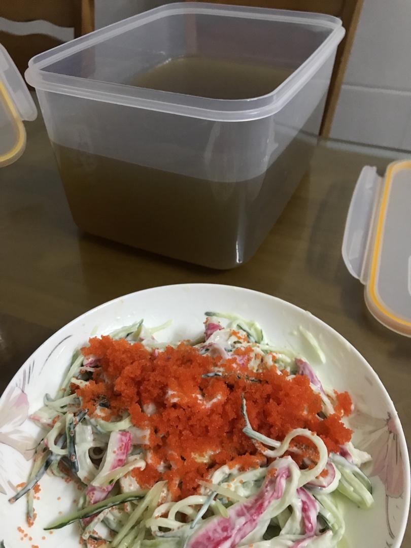蟹子青瓜沙律