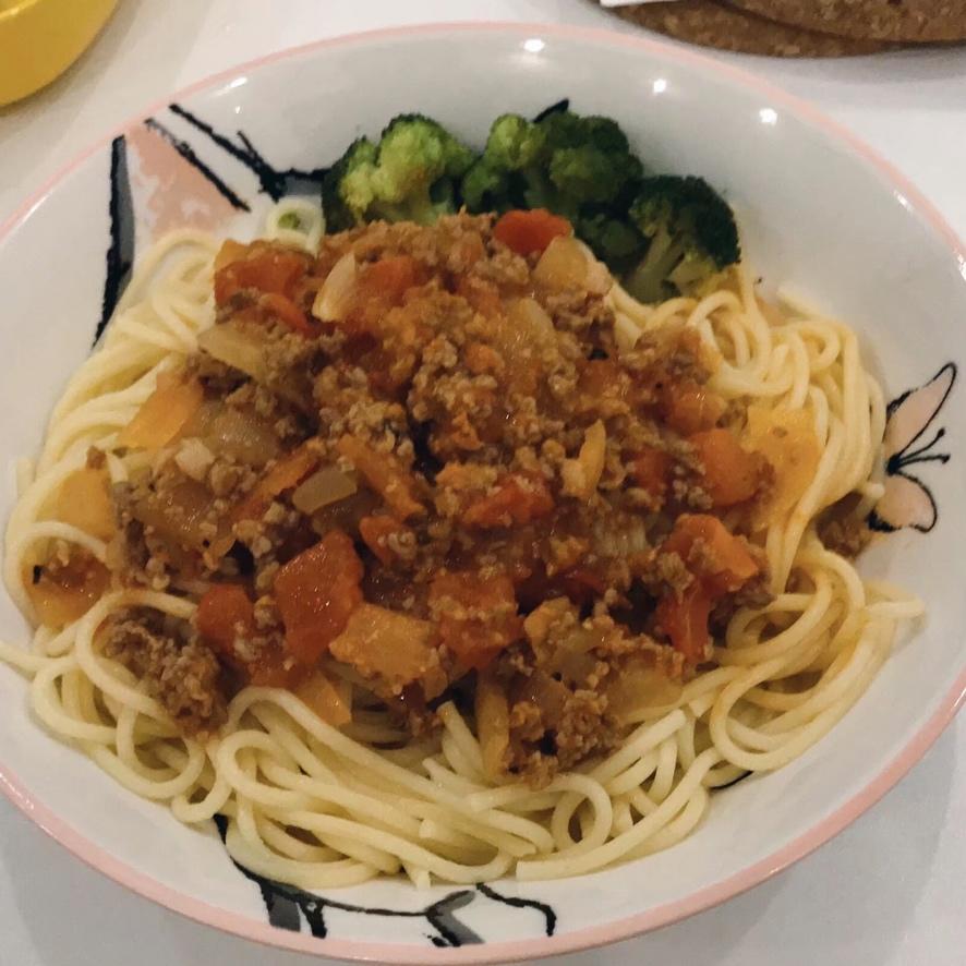 （完胜必胜客的）番茄肉酱意大利面～