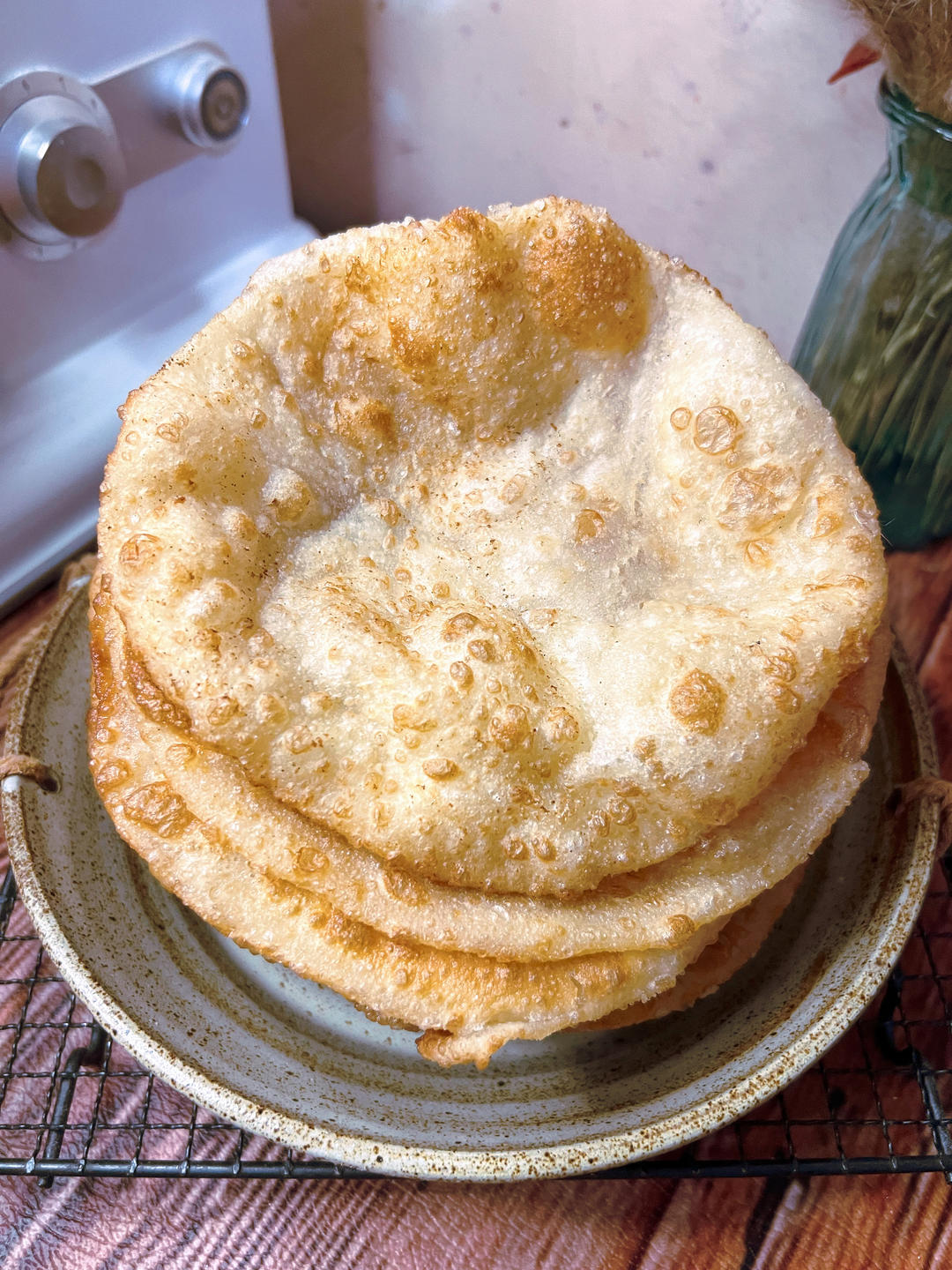 柔软筋道的回民烫面油香