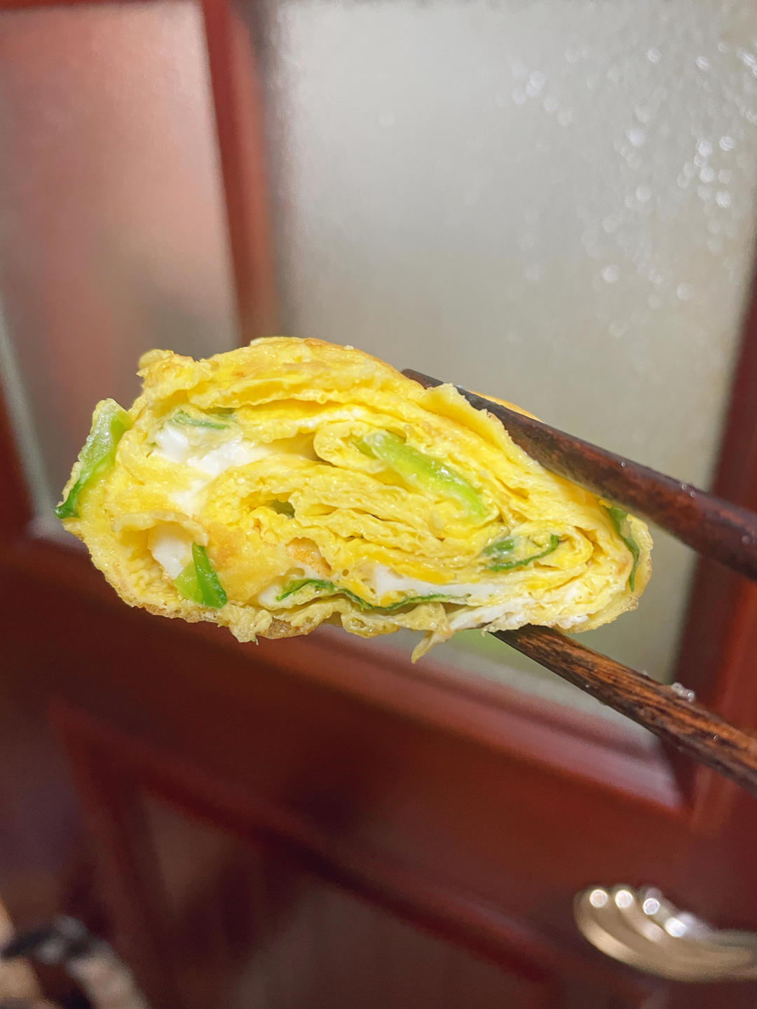 简易早餐菠菜鸡蛋卷