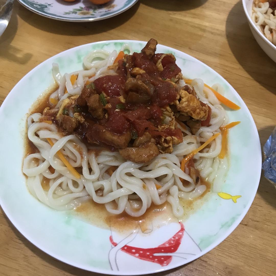 (外婆真传)西红柿打卤面