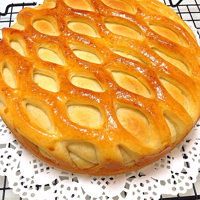 网纹果酱夹心面包