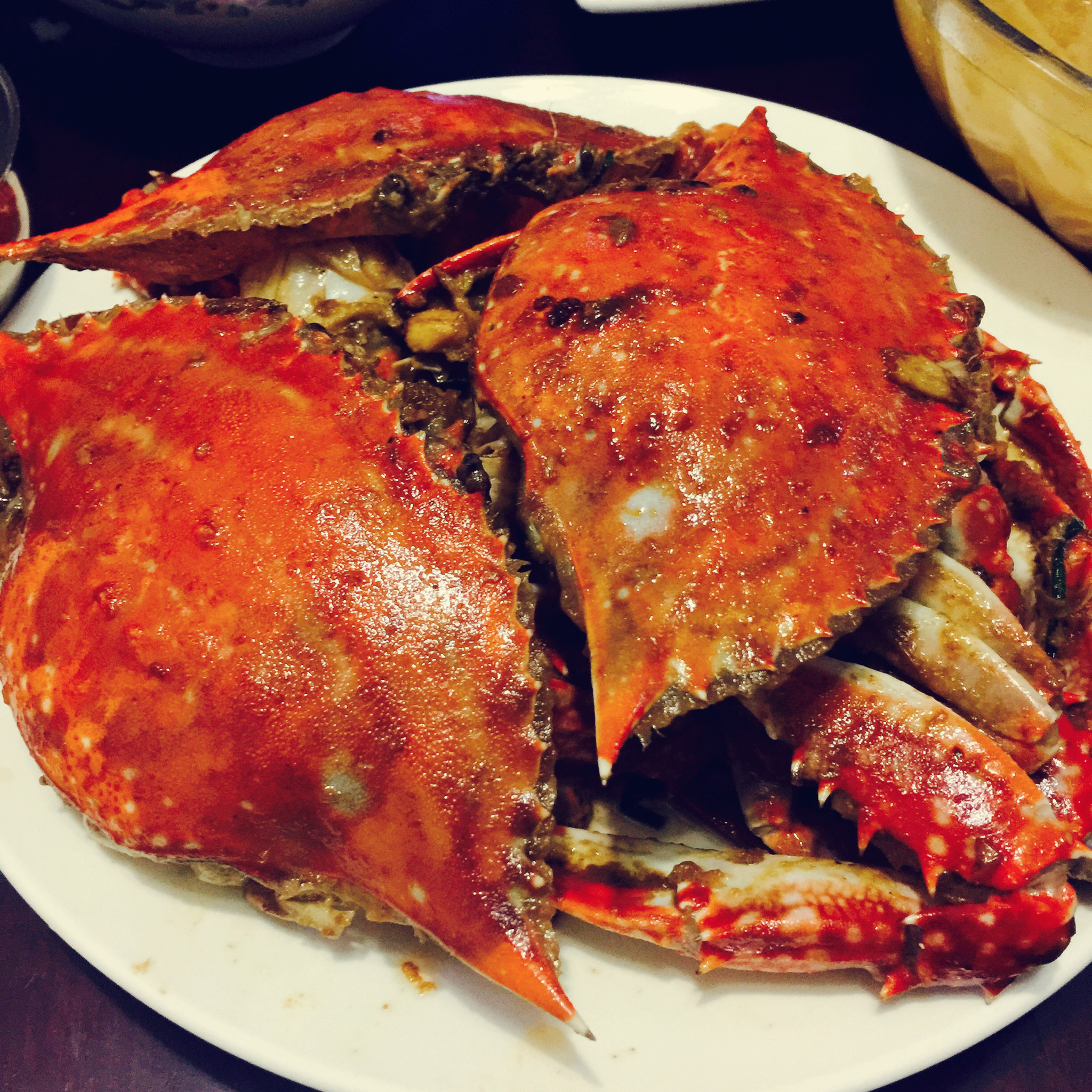 姜葱炒梭子蟹