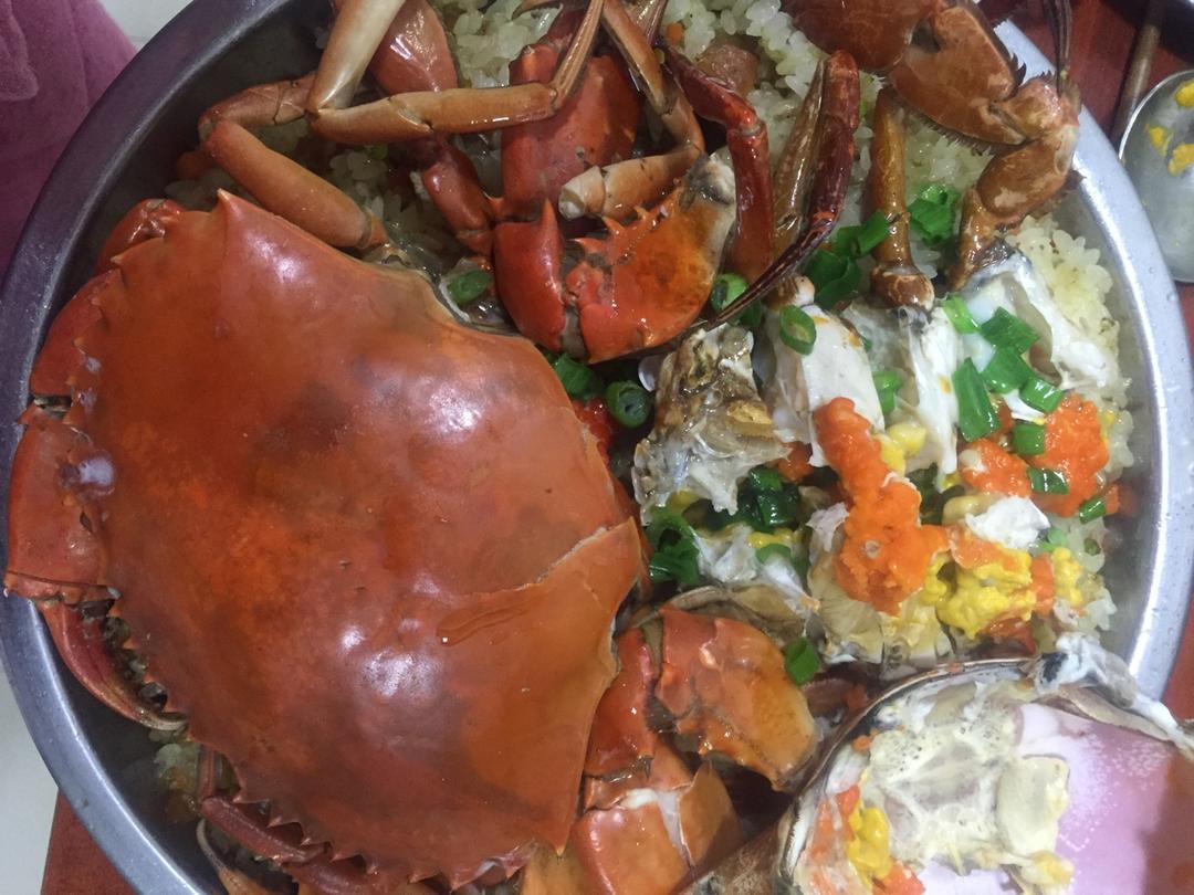 青蟹什锦糯米饭