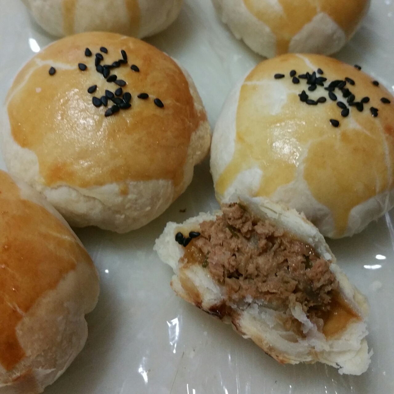 泳式鲜肉榨菜月饼