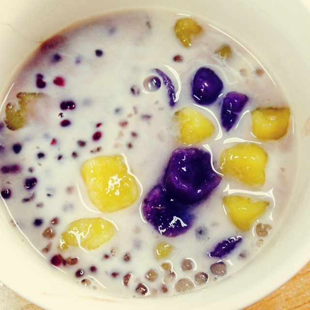 芋圆红豆汤
