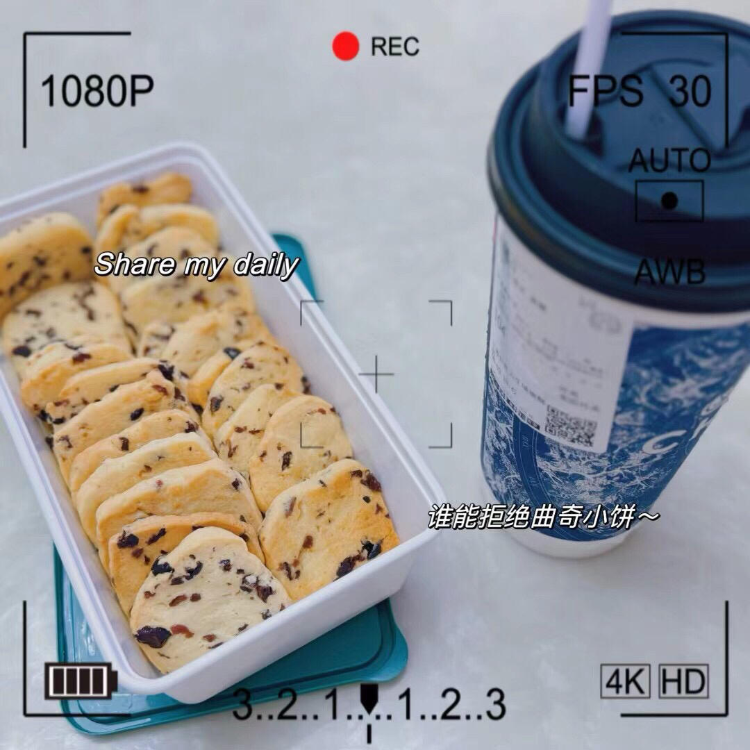 低糖少油版蔓越莓饼干