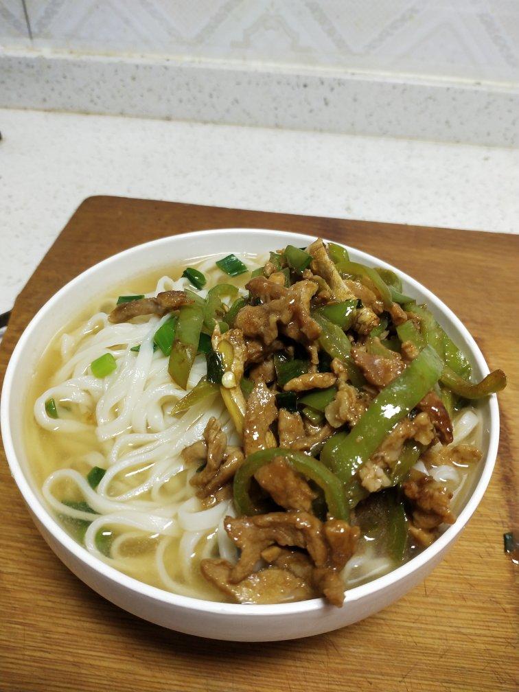 青椒肉丝面