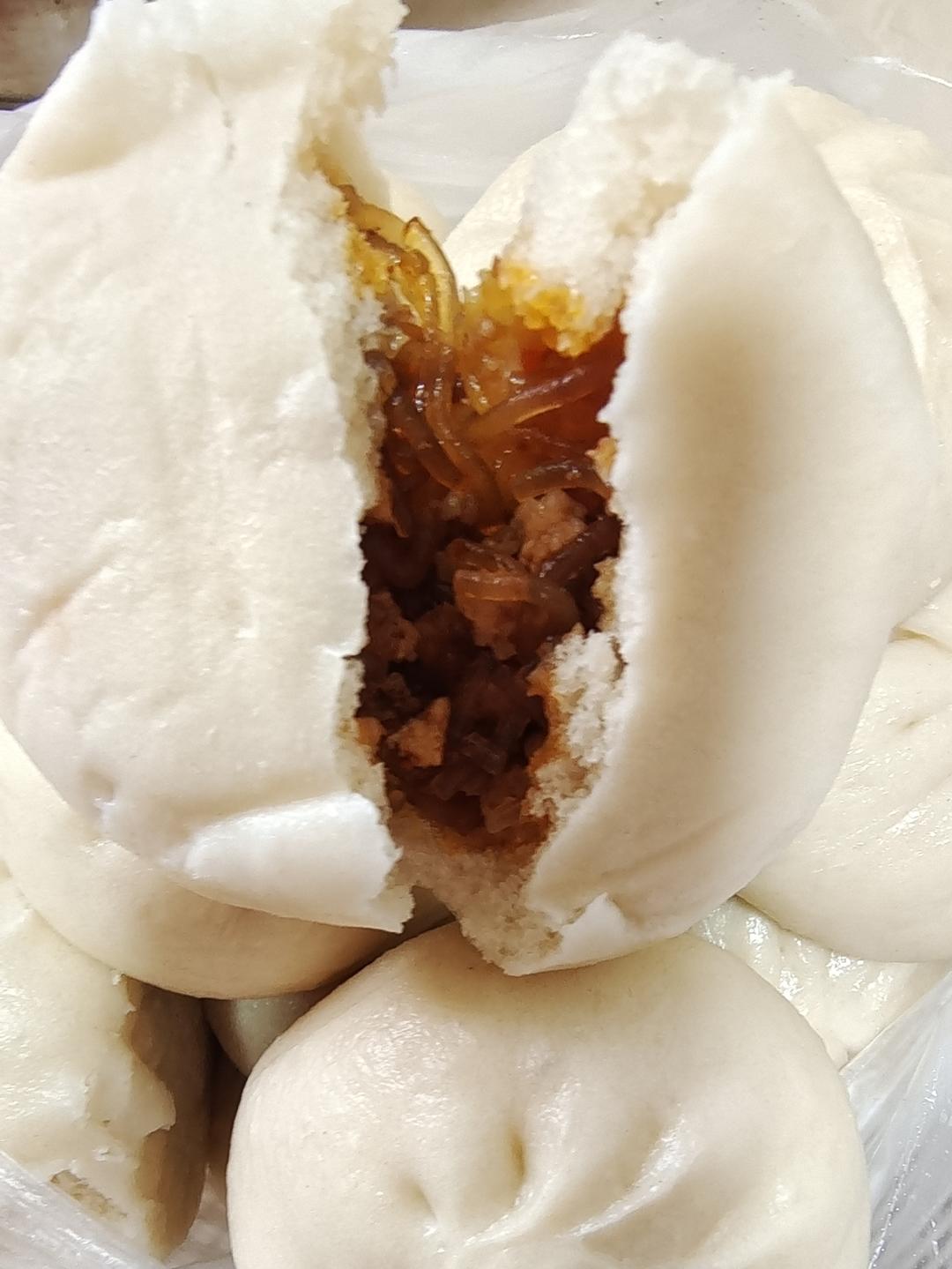 ♨️一口气吃三个❗️肉末粉丝包子