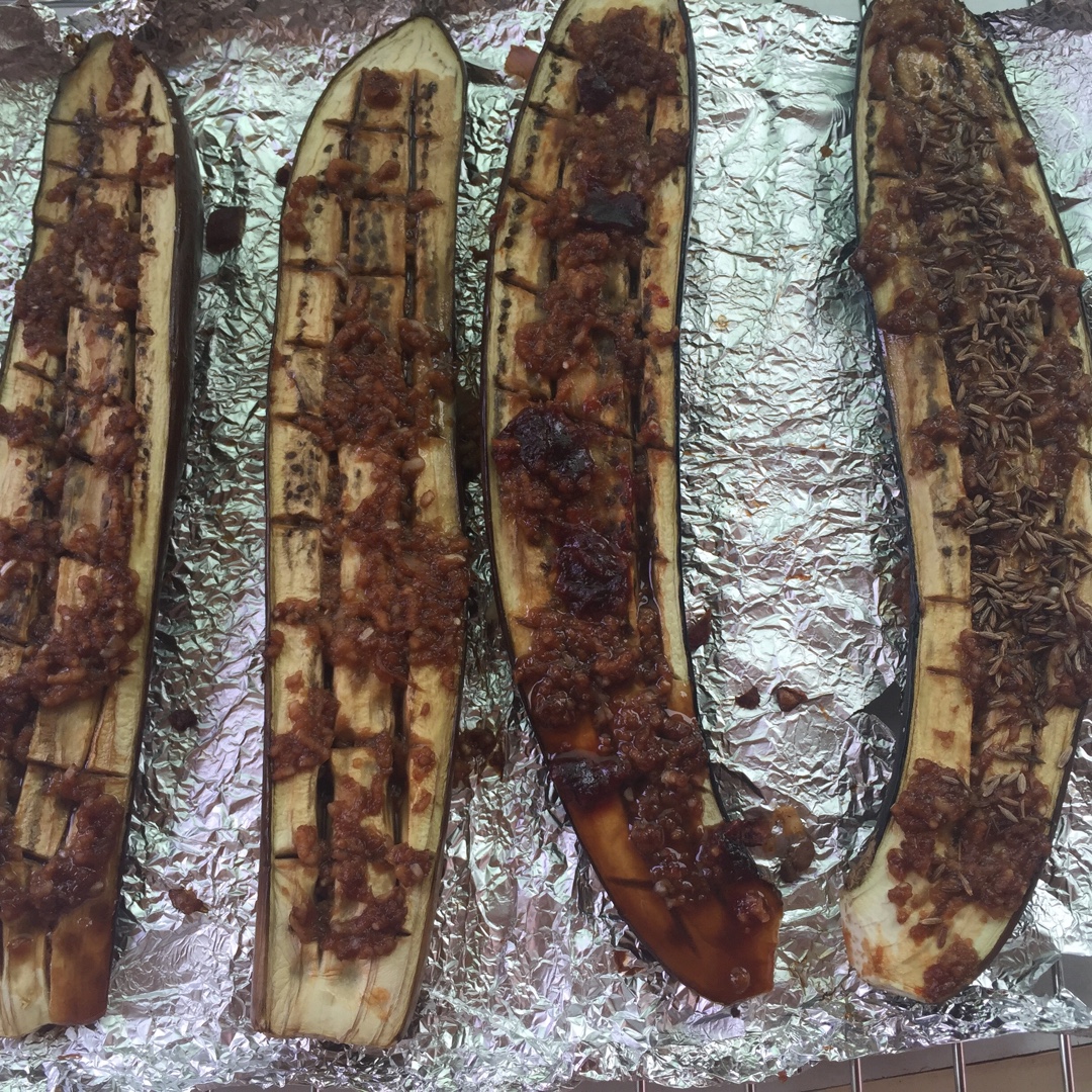 烤箱菜走起--蒜蓉烤茄子