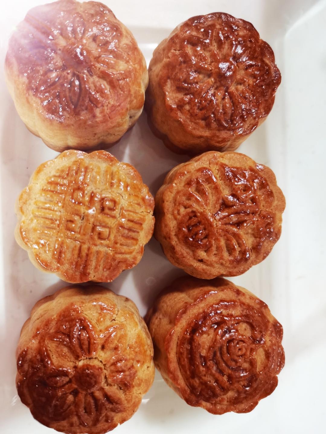 五仁/蛋黄月饼*超详步骤（无转化糖浆无枧水）